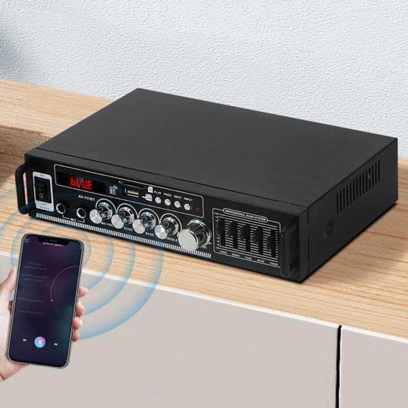 Compactly 60W Double Channel Amplifier Featuring 5Band Equalizers And Multiple Music Input Option Improved Experience