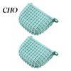 Heavy Ceramic Bowls 2Pcs Silicone Oven Mitts Heat Resistant Thick Grid Pattern Non-Slip Gloves for Microwave Baking Kitchen Accessory Utensil