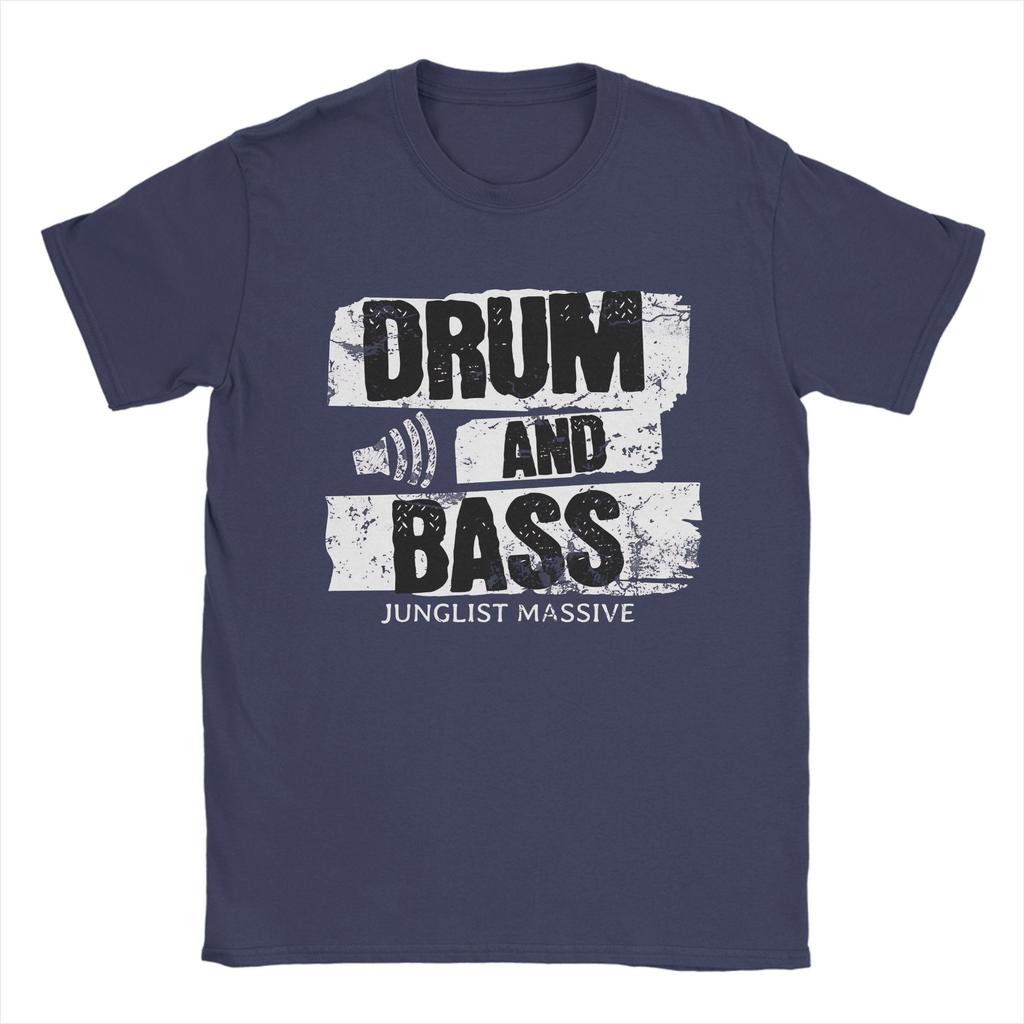 DRUM AND BASS Unisex T Shirt Vintage Tee Shirt Short Sleeve Crewneck TShirts Pure Cotton New Arrival Tops