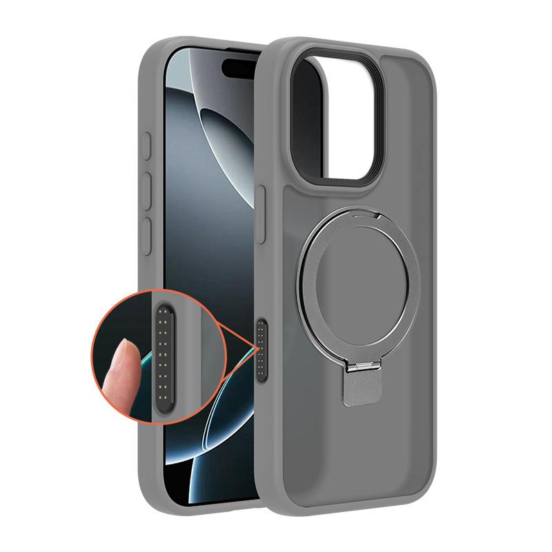 Applicable iPhone 17Pro Magnetic Bracket Ai Smart Button Mobile Phone Case Touch Apple 16 Skin Sensing Case Anti-fouling