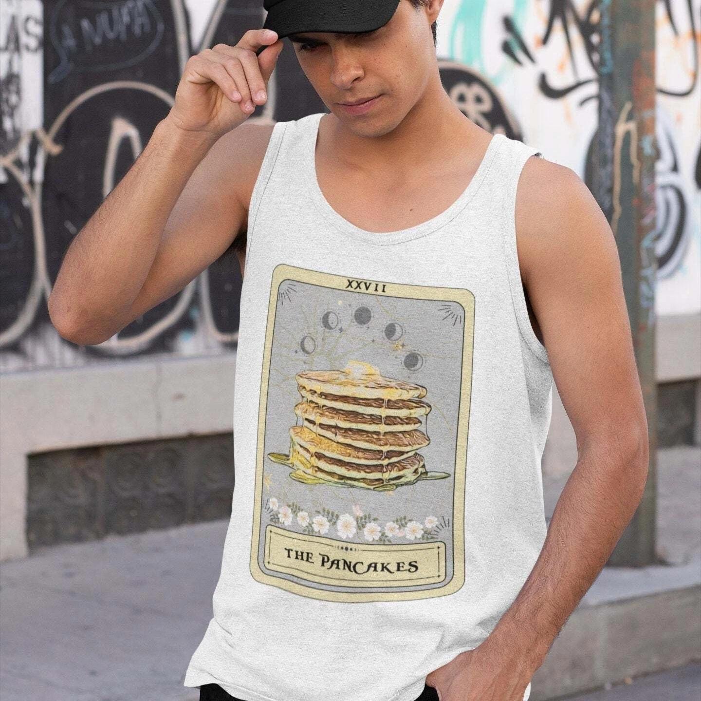 The Pancakes Tarot Card Tank Top, Breakfast 3XL