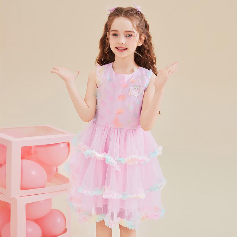 Hello Kitty Girls' Pink Butterfly Princess Dress