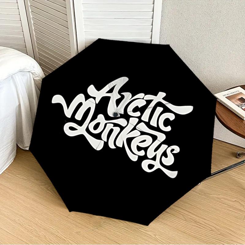 

1pc Arctic Monkeys Band Automatic Folding Umbrella, 8-Rib Durable Frame, Durable Foldable Design - Elegant Gift for Commute yy251210016