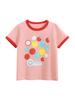 2025 Summer 2-8 Years Kids Girl Shorts Sleeve T-shirts Printed Little Girl Top Baby Girl T Shirts Children Toddler Girl Clothes