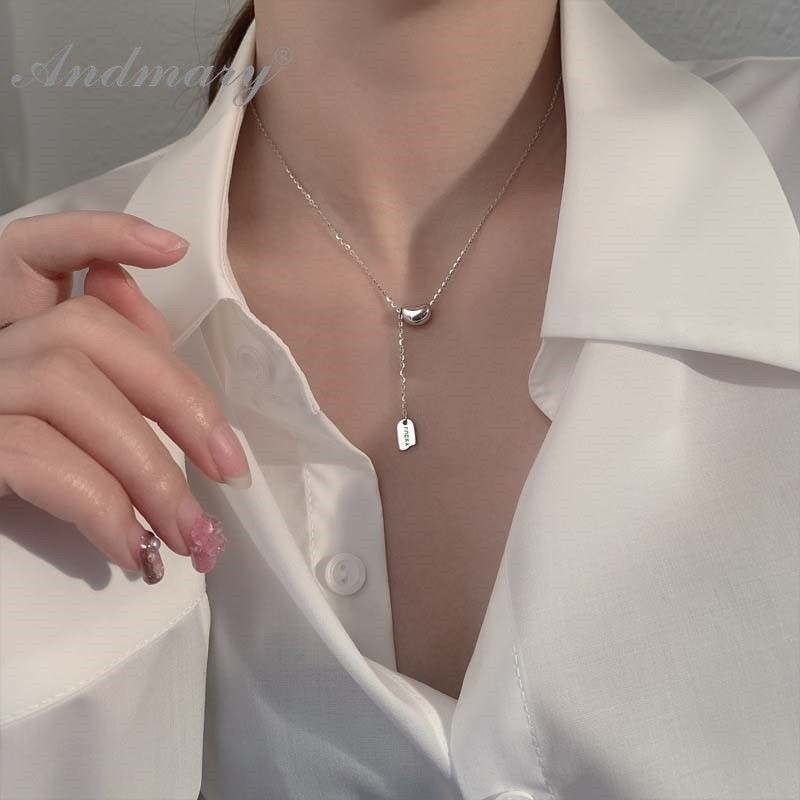 Kobiety Srebrny Naszyjnik Geometryczny Motyl Kwiat Wielostylowy Łańcuch Obojczyka Biżuteria Akcesoria