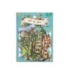 JIANWU Alice Story Series Vintage Fairy Tale Character Flower Landscaping PET Sticker Creative DIY Journal Collage Stationery