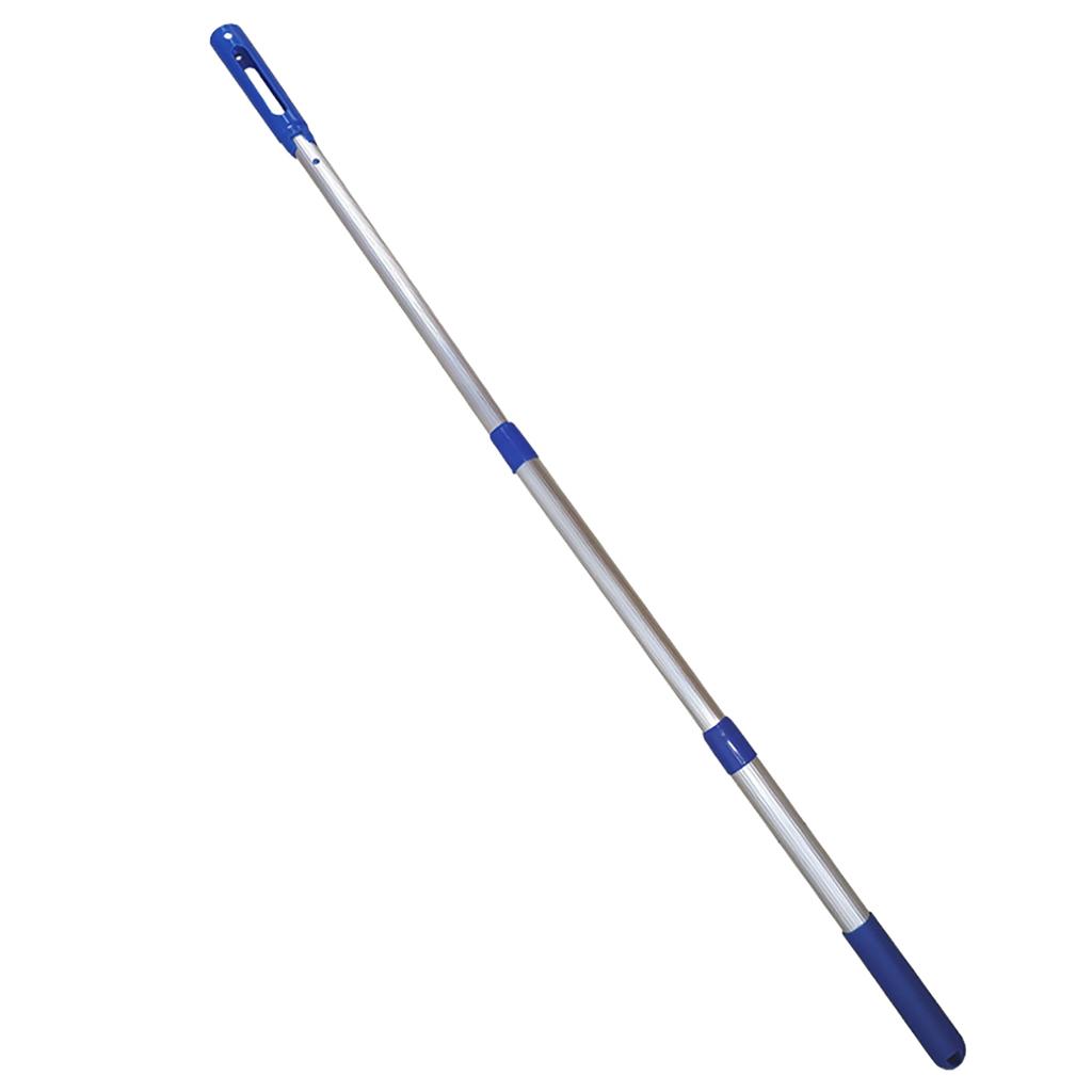 Aluminum Alloy Swimming Pool Cleaning Poles 3 Sections Retractable Handle Rod Adjustable Length Suitable for Vacuum Head