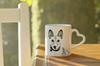 Basenji, African bush dog, Congo dog - cup with a dog, adorable cup with a heart-shaped handle, universal gift from the Art-Dog brand