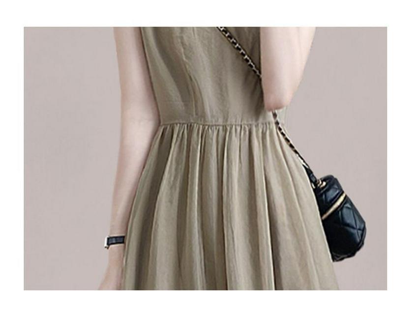 Elegant Sleeveless Age-Defying Summer Dress 2026 - French-Inspired Slim-Fit Skirt for Women