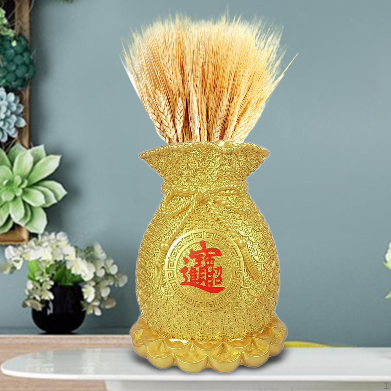 

Shaped Chinese Flower Pot for Home Wedding Shelf золотистый