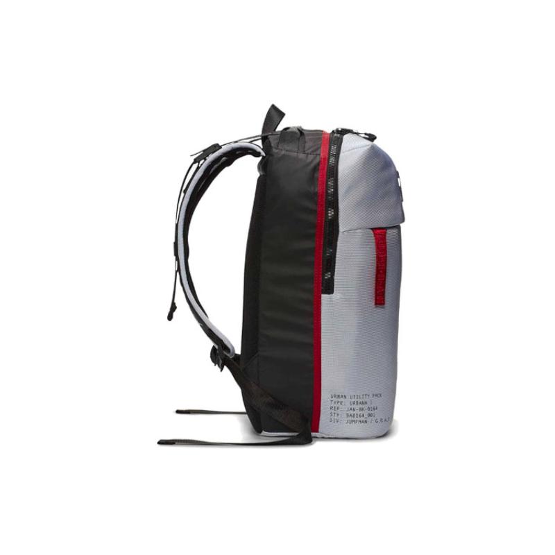 Jordan Polyester Computer Basketball Bag Backpack Regular Unisex White Gray Jordan 9A0164-001