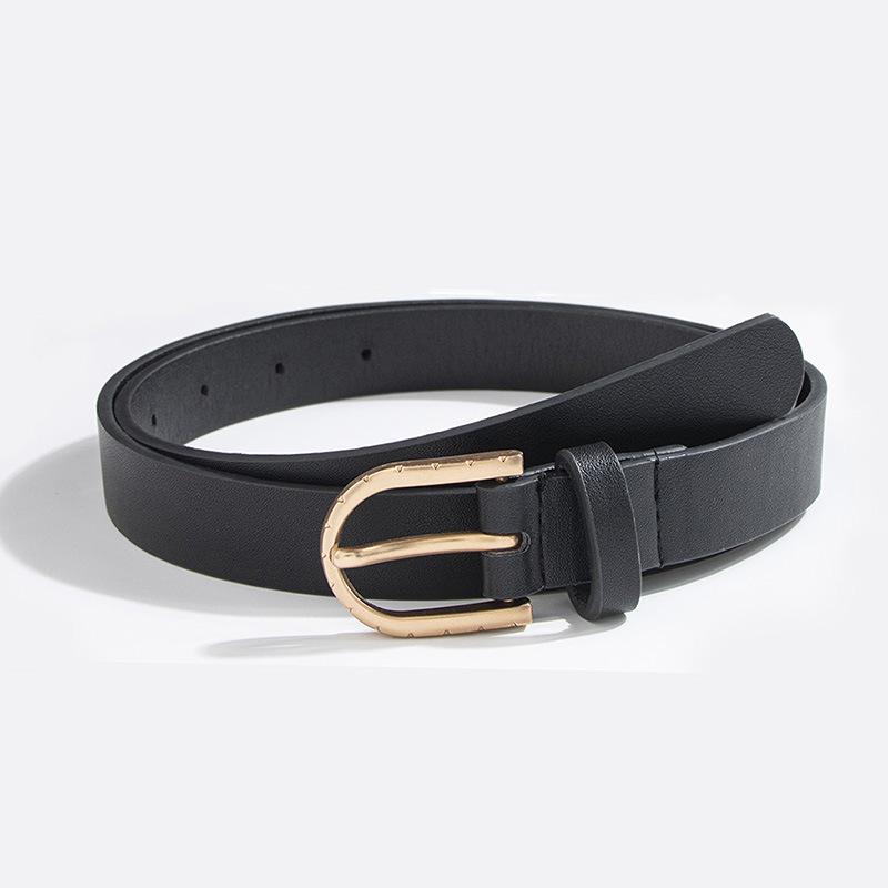 Ladies' Belt: Casual and Versatile, Smooth Basic Ladies' Belt Set