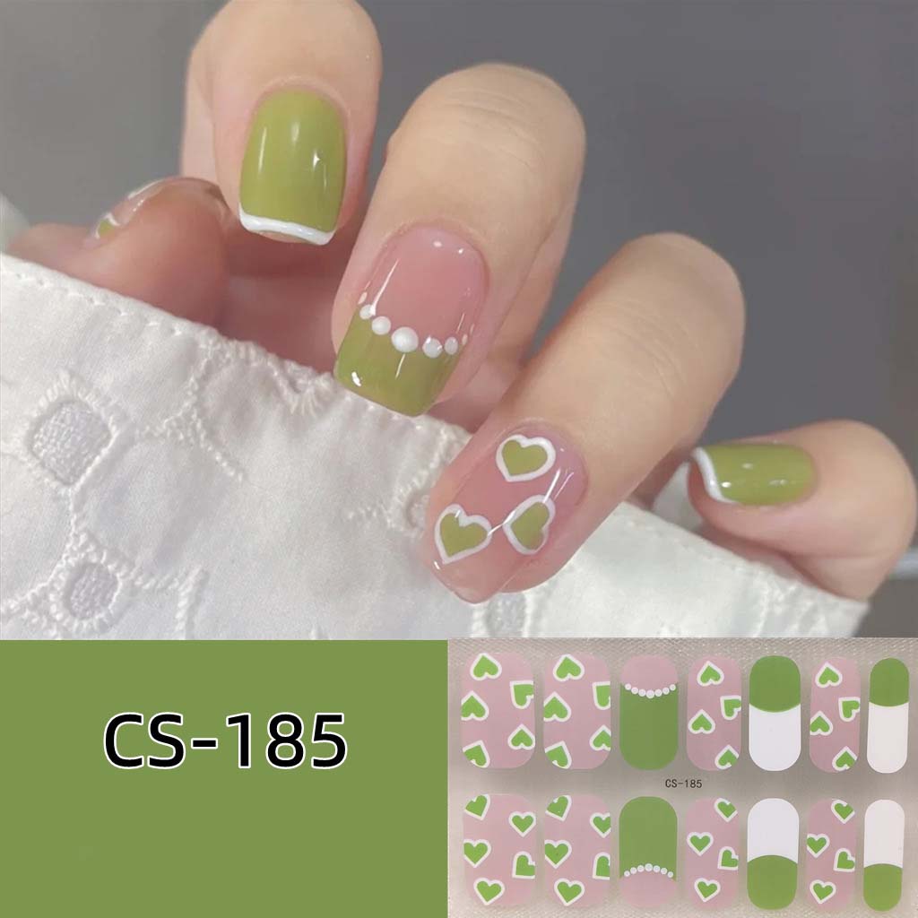 CS Waterproof and No-bake Gel Nail Polish Film All Stick Japanese and Korean Wind Spring and Summer Nail Wrap Paper Nail Wrap Paper