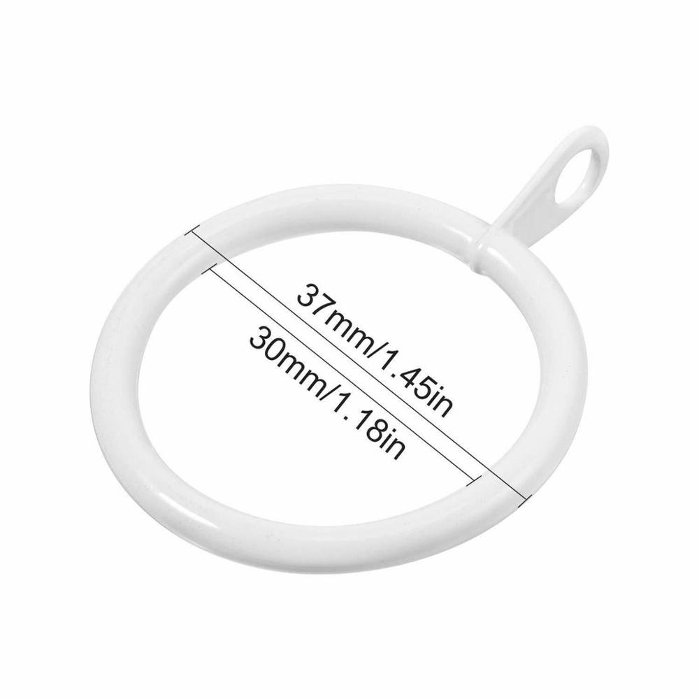Metal Curtain Rings Hanging Hooks for Curtains Rods Pole Voile Heavy Duty Rings 6/12/24/48/60/84/96PCS Curtains Holder Hooks