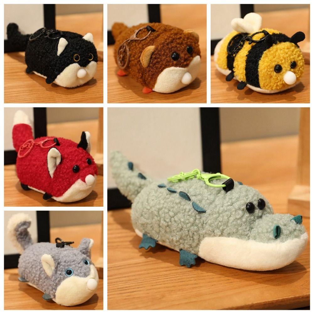 PP Cotton Press Squeeze Doll Pendant Plushies Doll Crocodile Plush Keychains  Home Party Decor