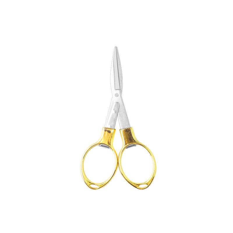 Compact Multi-Functional Zinc Alloy Folding Scissors for Paper Cutting & Outdoor Travel