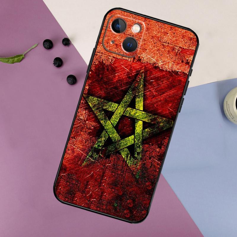 Morocco Moroccan Flag Silicone Case For iPhone 17 15 14 13 12 11 Pro Max 16 Plus 12 13 Mini 16e 17 Air Back Cover