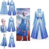 Elegantes Mädchen Frozen 2 Elsa Kleid Schneekönigin Prinzessin Cosplay Kostüm für Kinder 3-10 Jahre