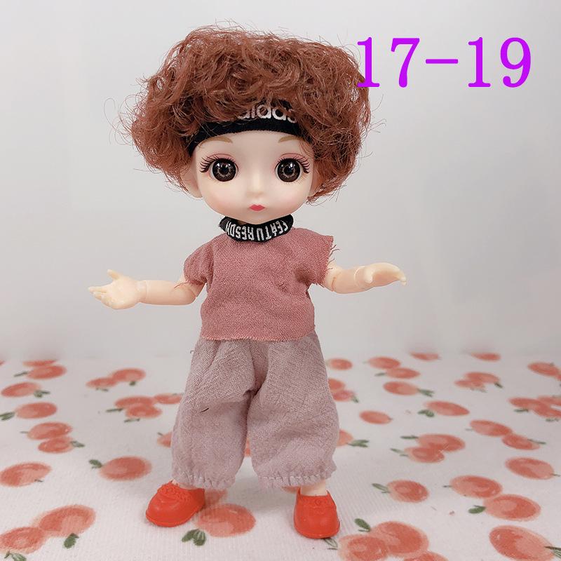 16cm Assorted Dress-Up Dolls with Fashion Outfits: Wedding Dress, Mermaid, Princess, and Prince Accessories