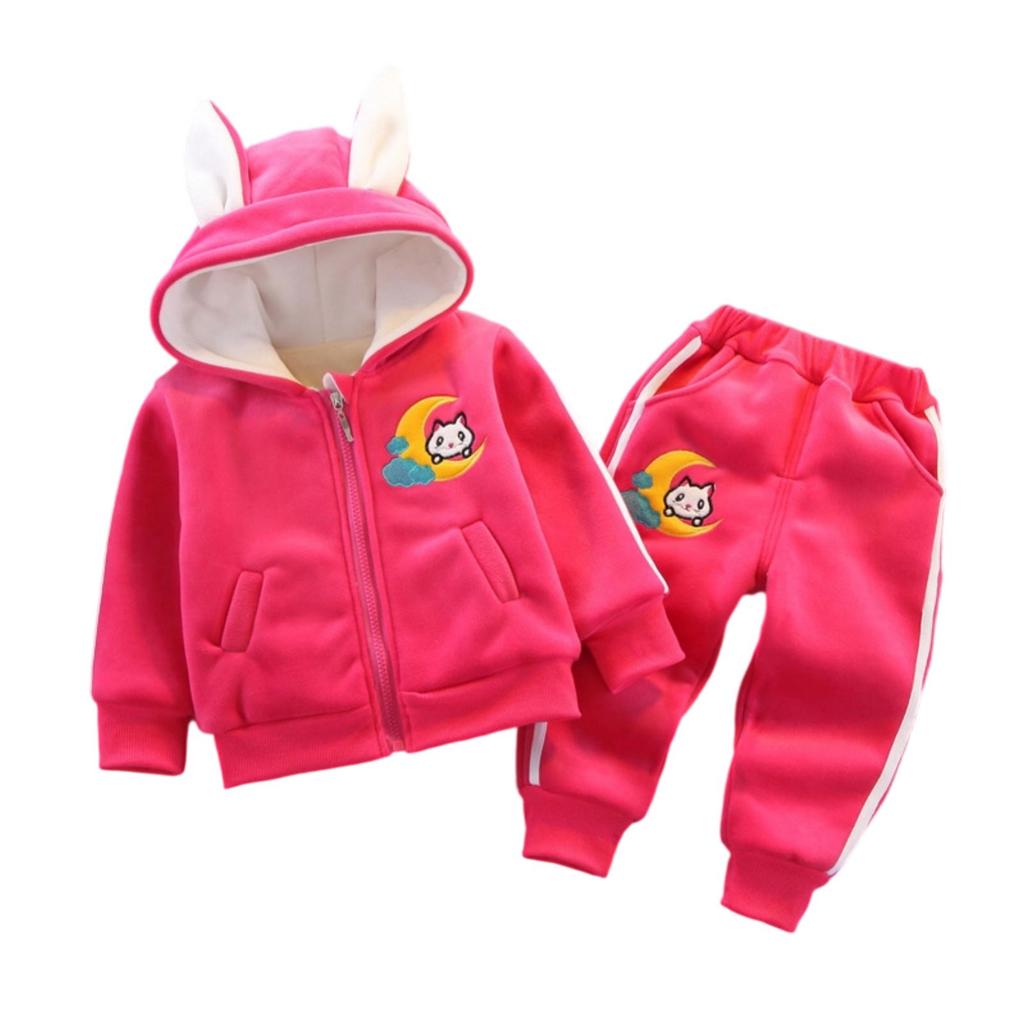 Kids Casual Long-Sleeve Set, Comfortable Daily Wear Outfits