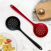 Pack of 2 Silicone Cooking Skimmer Ladle with Long Handle Food Strainer Skimmer Strainer Spoon Suitable for Frying