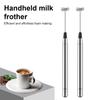 Mini Milk Frother Handheld Electric Foam Maker Battery Operated Stainless Steel Coffee Drink Mixer Blender with Stand Egg Beater