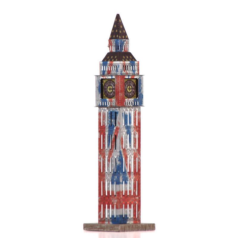 Big Ben All-Metal 3D DIY Model - Stainless Steel, Glue-Free Puzzle Toy