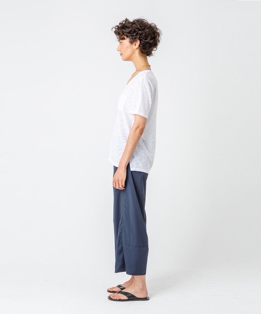 PAGE Pocket U-Neck T-Shirt_White