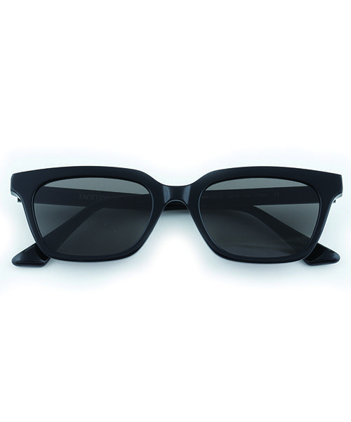 Peisyeon Black Square Dark Gray Lens Sunglasses 9051