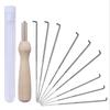 30 PCS Wool Felt Needle Felt Needle Felting Starter Kit Felting Needles Felt Diy Package for Felting with Bottle