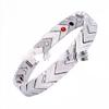 European And American Three Color Splicing V-shaped Titanium Steel Bracelet
