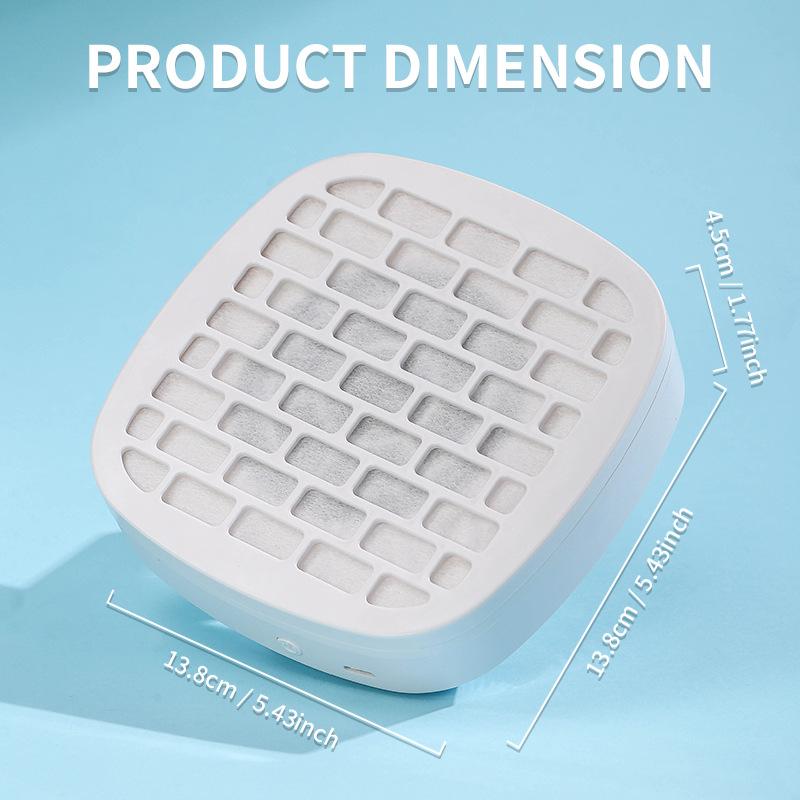 1Pcs Compact Nail Dust Collector With Lightweight Design,Portable Nail Vacuum Fan,Reusable Filter & Easy-Control For Beginners