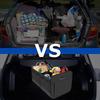 SUV Car Trunk Organizer Collapsible Storage Box 600D Oxford Fabric with Reinforced Handles Multiple Compartments for Vehicle