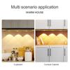 Ultra Thin LED Cabinet Lights 30/40/50CM Cabinet Lighting Motion Sensor USB Rechargeable Wireless Night Lights Kitchen Lamp