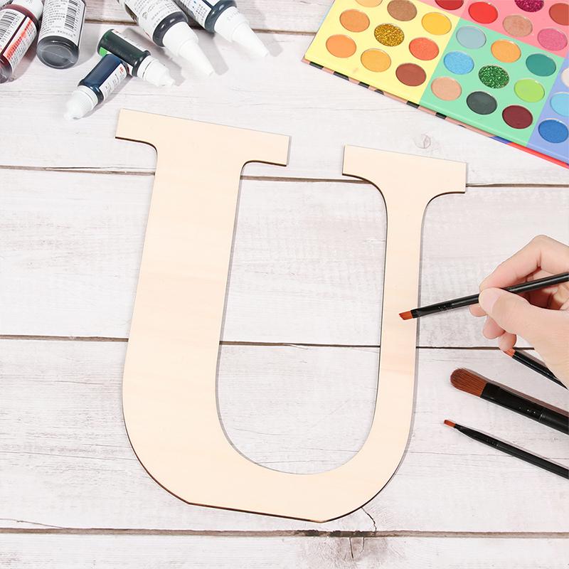 30cm Wooden Letters For Wall Decorations Crafts Nursery Kids Baby Room Alphabet Name DIY Word Wedding Party Art Home Decor