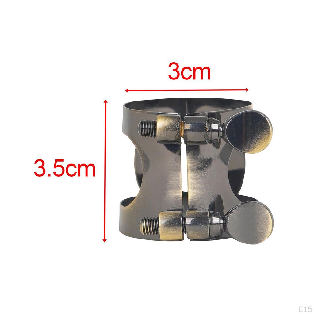 Brass Sax Ligature Saxophone Mouthpiece Fastener, Strong and Durable, Accessory