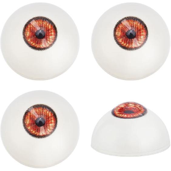 

PH PandaHall 2 Paris Realistic Eyes Big Eyeballs 32mm Human Eyes Half Round Eyeballs Large Plastic Eyeballs Hollow Eyeballs Craft Eyeballs for DIY зелёный