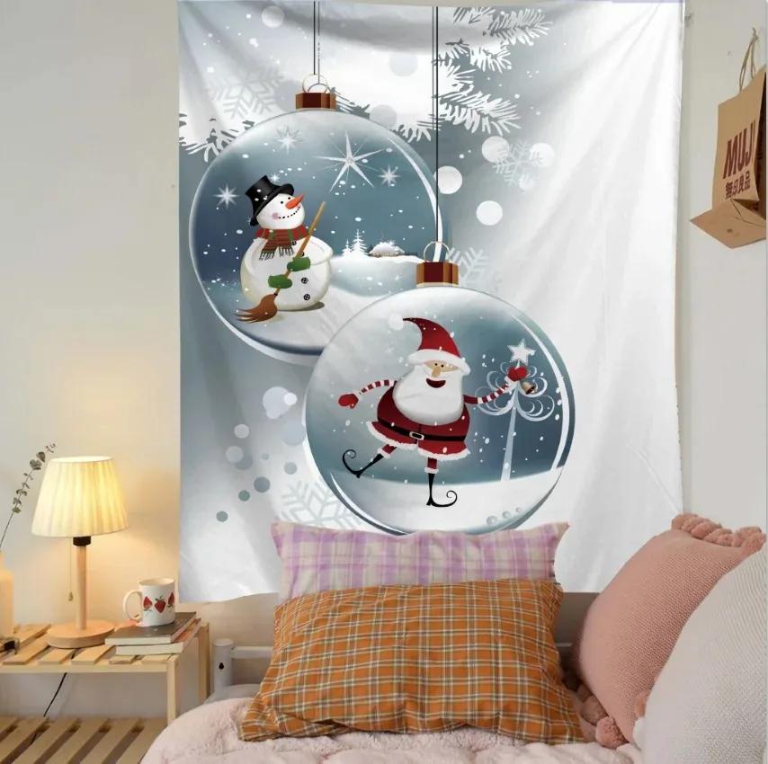 Christmas Cute Cat Tapestry Living Room Sofa Home Decor Christmas Gift