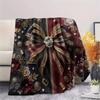 1Pc Gorgeous R&B Print Flannel Blanket, High quality Comfortable for All Seasons, Home Decor, Warmth and Comfort, Perfect for Christmas Gifts W41
