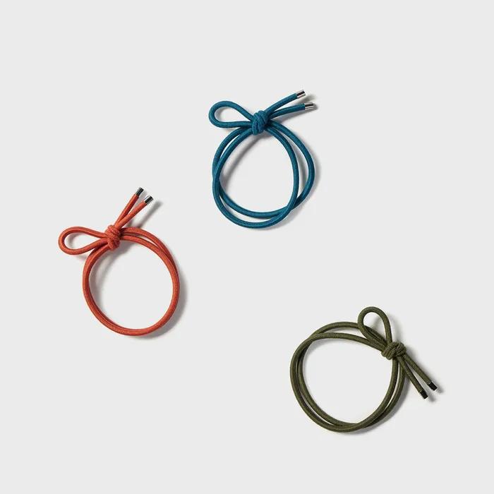 

[JAJU/Джаджу] Резинка для волос с лентой 3 шт. white