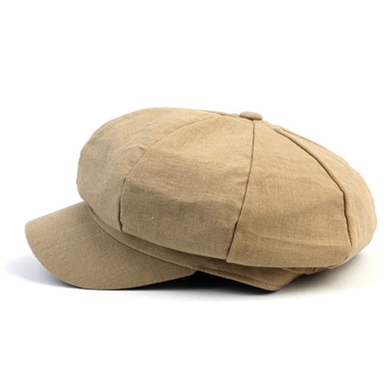 Universelle Chemie Vintage Leinen Beige Schiebermütze