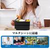 yowodana Stylish Lunch Box with Bamboo Lid and Insulated 1200ml Microwave Dishwasher for Commuting and Black 2-Tier Bag, Capacity, Safe, Leakproof,