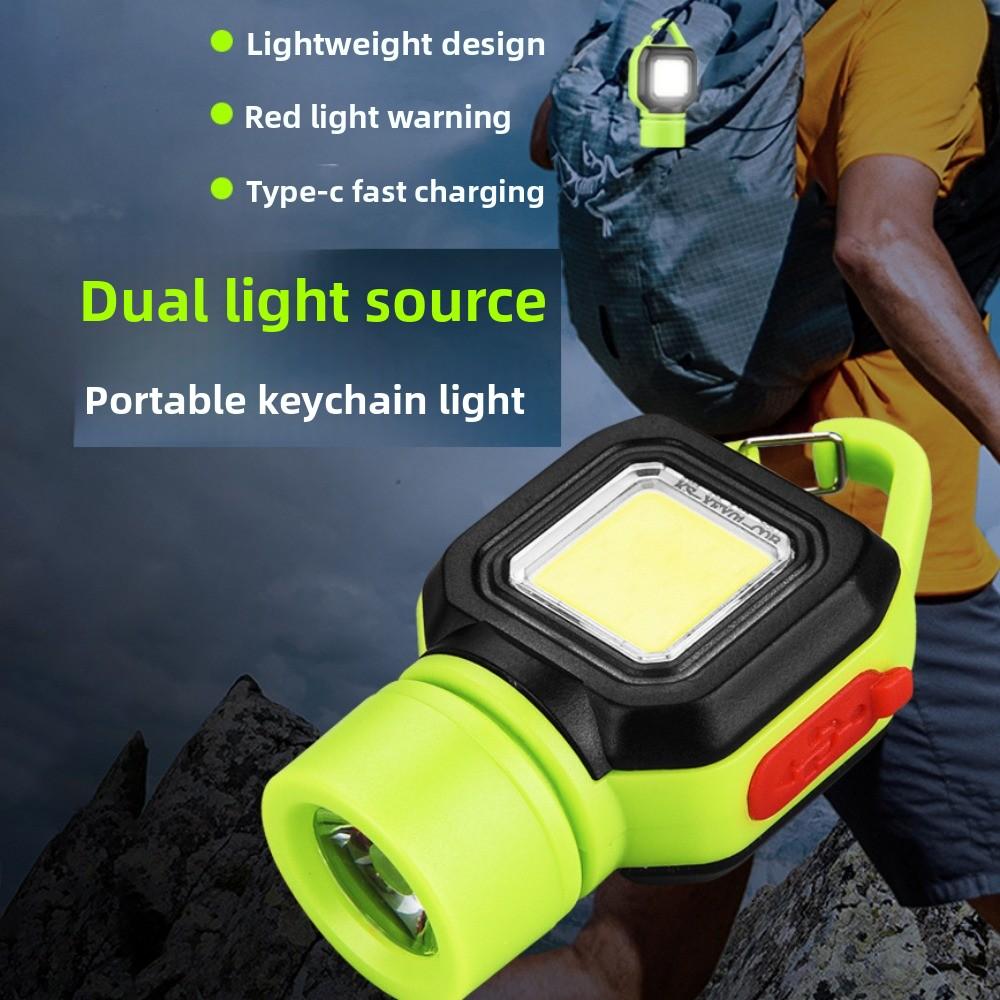 Portable Outdoor Flashlight Keychain Bright LED Mini Light Keychain Outdoor