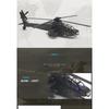 Apache Armed Helicopter Model Acoustooptic Military Aircraft Model Toy Ornament Gift FJ16