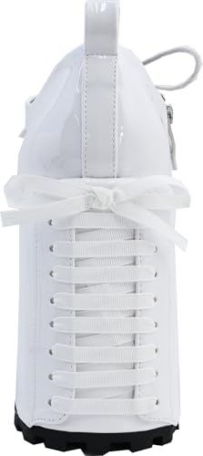 Yosuke Platform Sandals, Women's, White Enamel, Sizes 22.0cm-22.5cm, 4450055