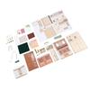 Mini Wooden House Kit Page Turning Design Decorative Collectible for Home Coffee Shops Bookstores