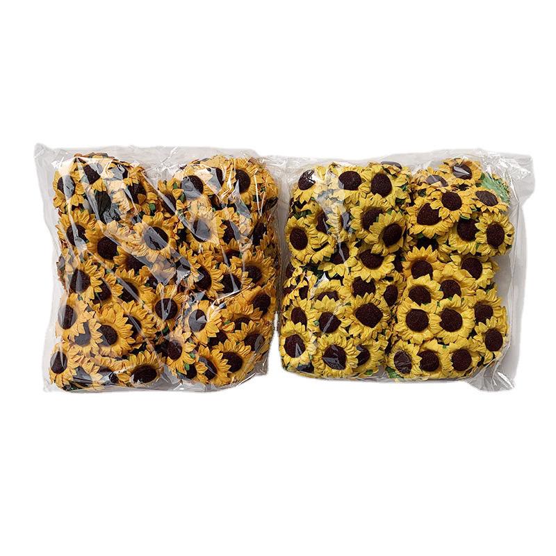 Sunflower Paper Flower DIY Wedding Candy Box Accessories Gift Packaging Decoration - Small Sunflower Flowers