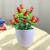 Artificial Potted Plants Realistic Fake Mini Fruits Tree Home Office Table Centerpiece