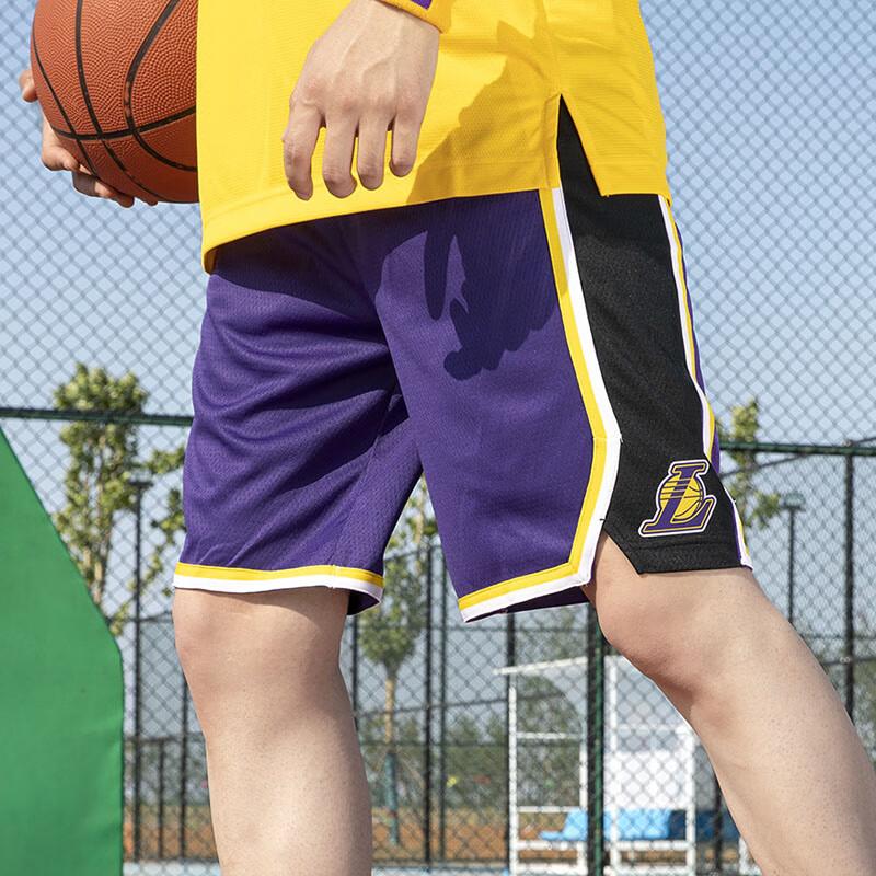 Nike Lakers Loose Breathable Basketball Shorts Kids Shorts Purple 3Y2B7BCNJ-LAK