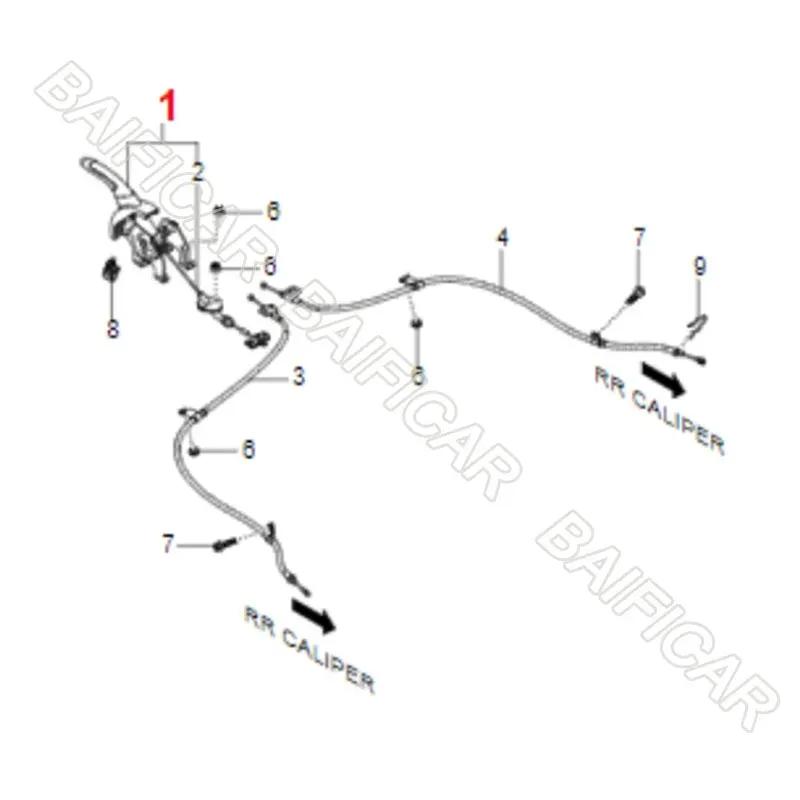 

Baificar Brand New Genuine Parking Brake Cable 4901035001 4902035002 For Ssangyong Tivoli Number 3